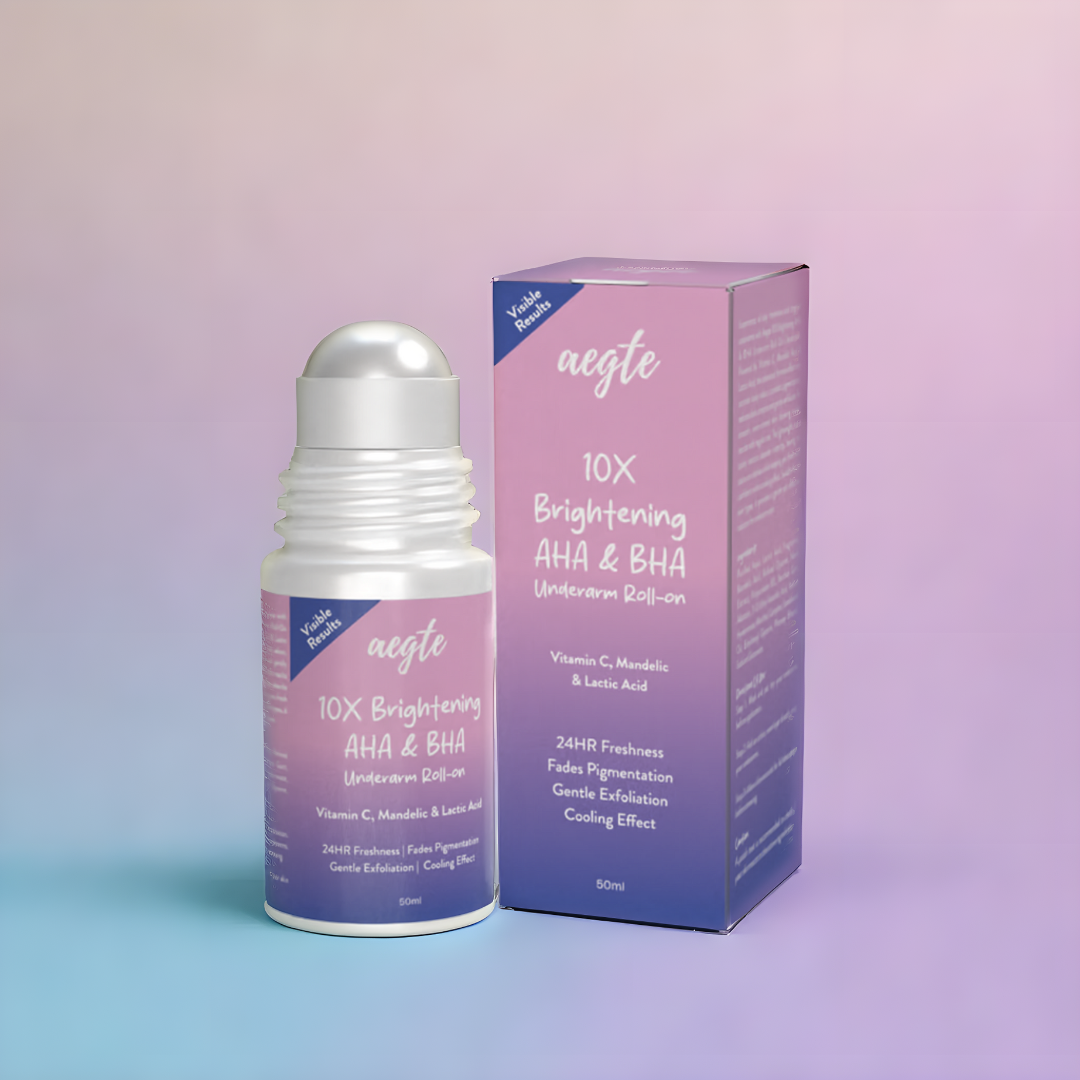 Aegte 10X Brightening AHA & BHA Underarm Roll-On 50ml