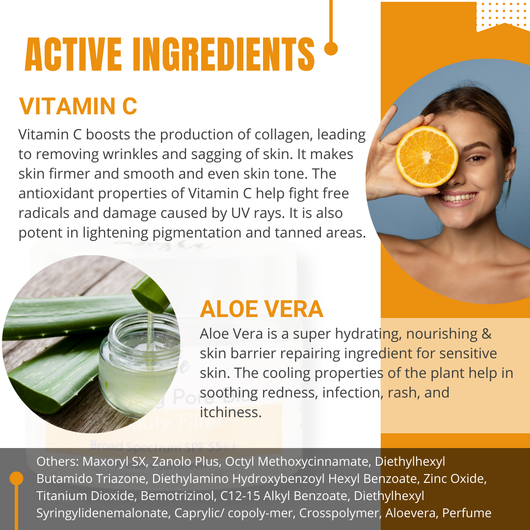 Aegte Mattifying Pore Blur Beauty Filter Primer + Sunscreen with Broad Spectrum SPF 55++