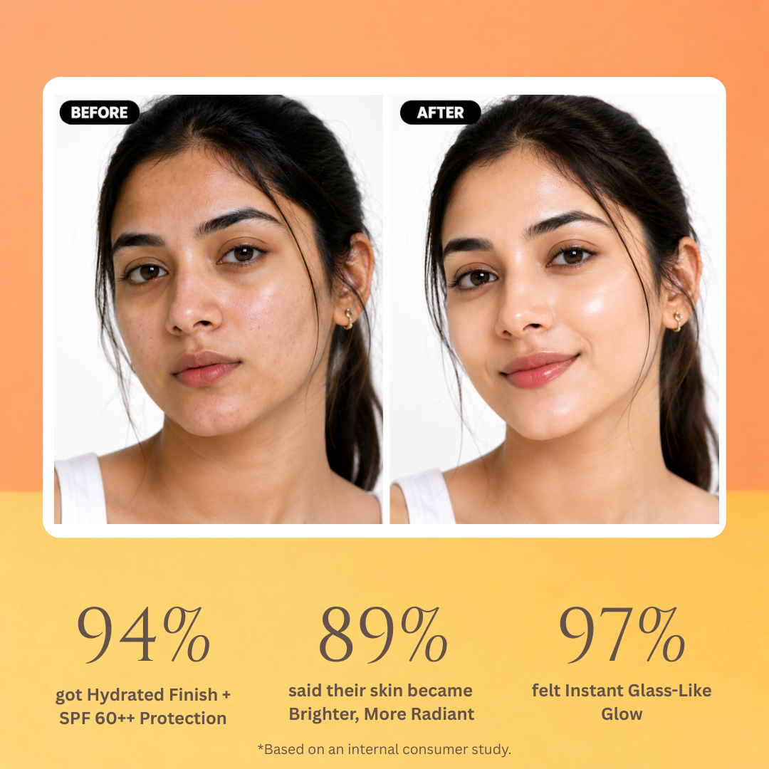 Aegte Sunlit Glow Strobe Sunscreen SPF 60++ (Moisturizer + Highlighter) 30gm