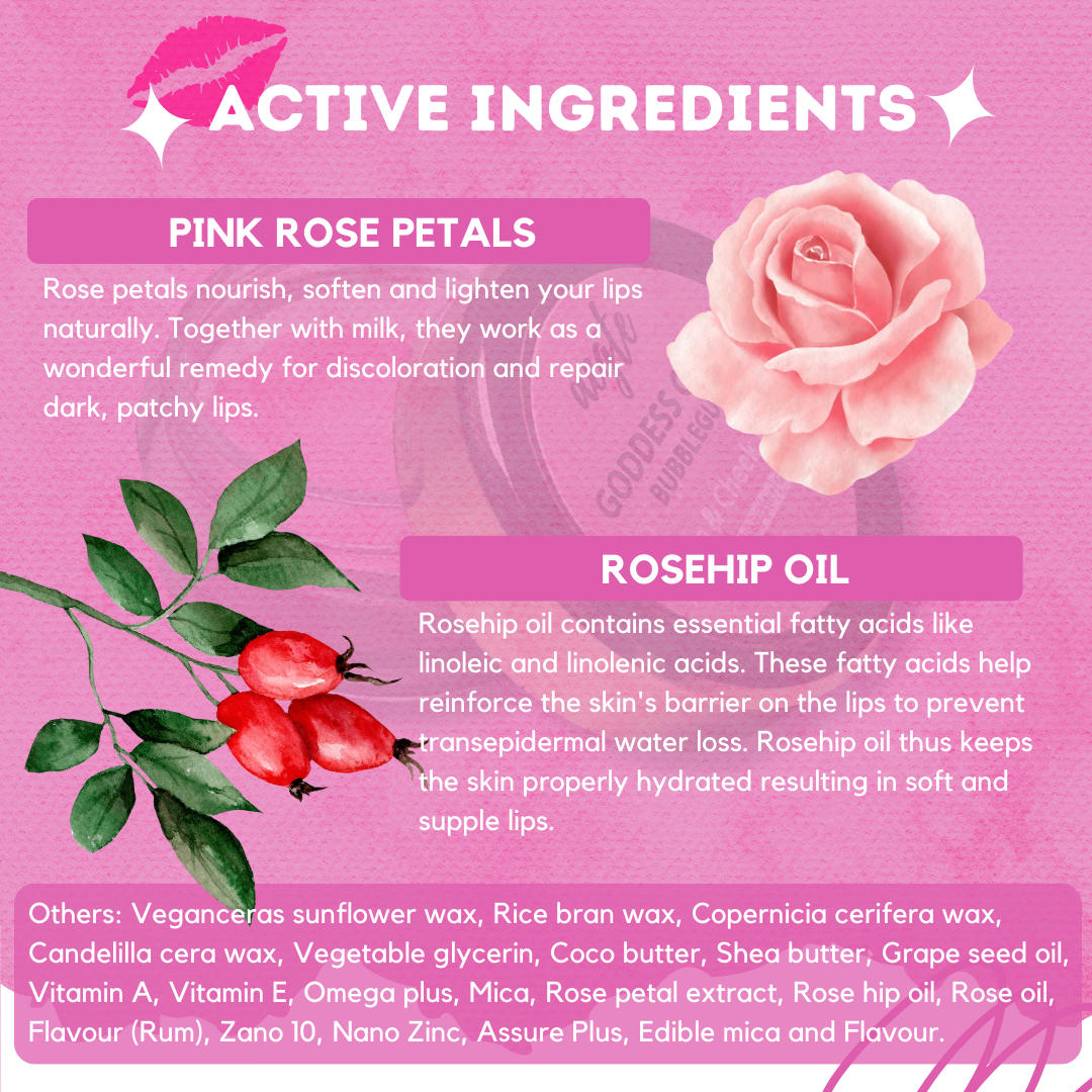 Aegte 4 in 1 Goddess Glow Bubblegum Lip & Cheek Tint Luminous Highlighter & Blusher with SPF 35++ Lightens Dark Lips Lab Certified