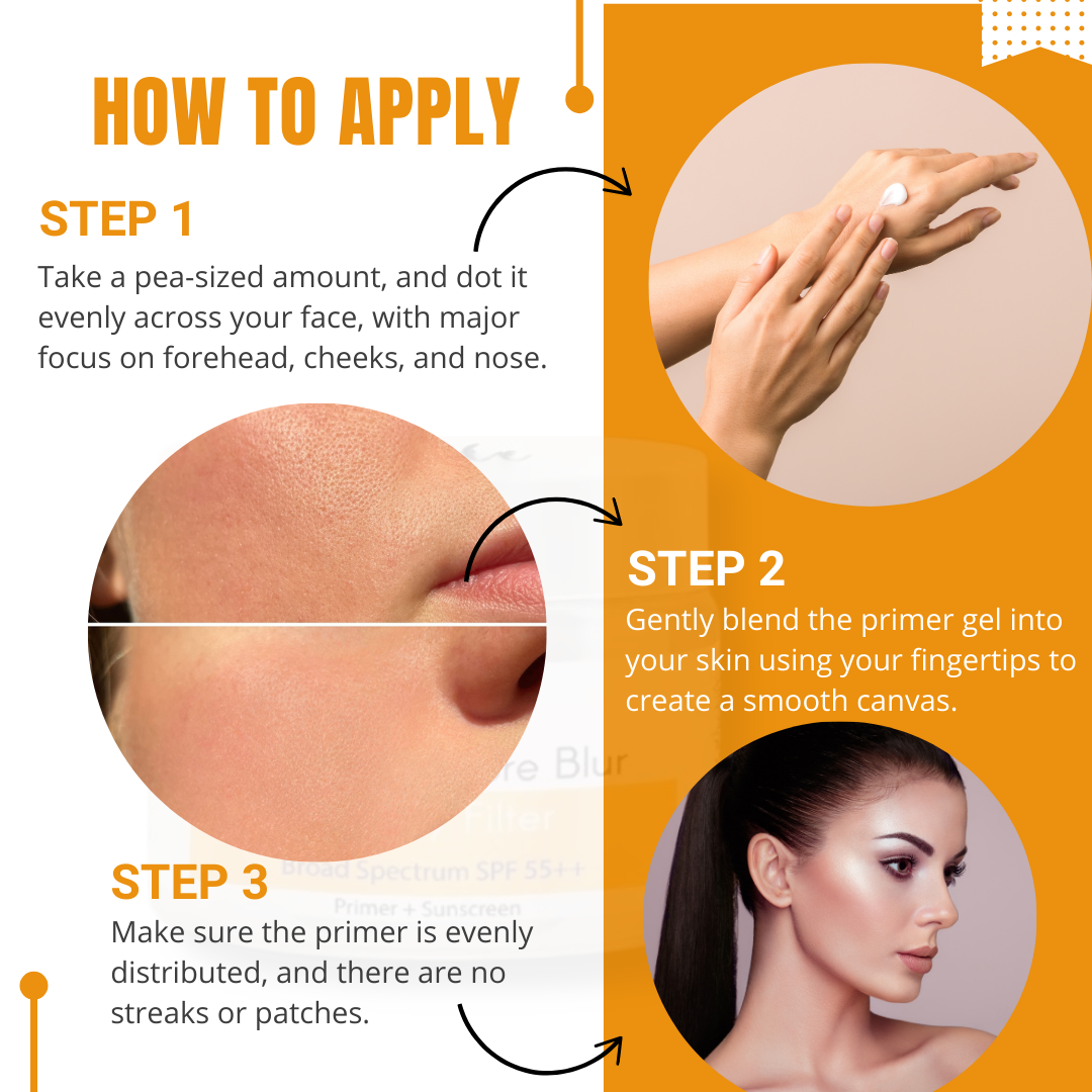 Aegte Mattifying Pore Blur Beauty Filter Primer + Sunscreen with Broad Spectrum SPF 55++