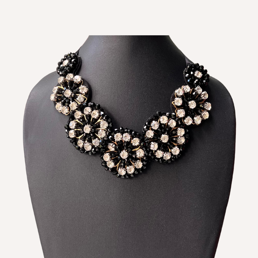 J crew 2025 crystal flower necklace