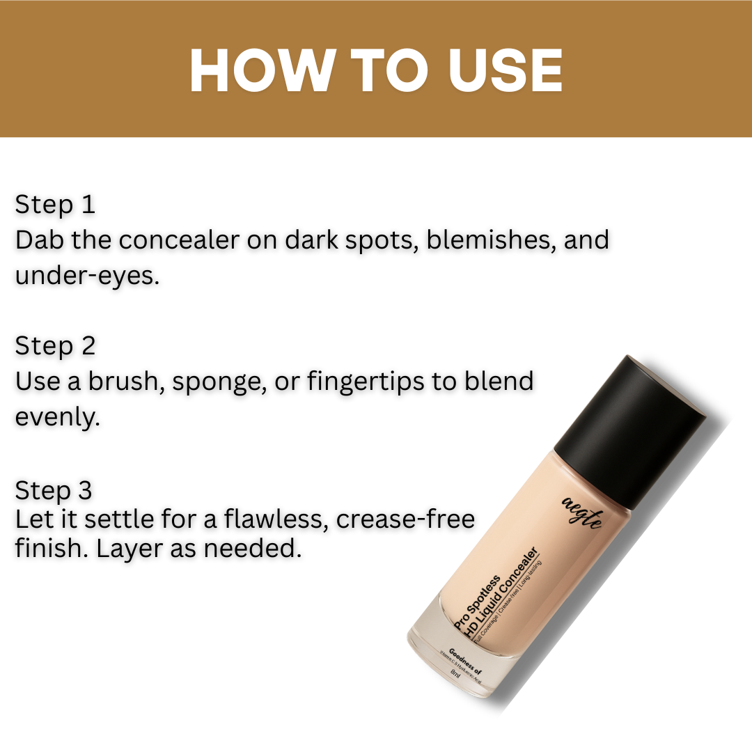 Aegte Pro Spotless HD Liquid Full Coverage Concealer 8ml