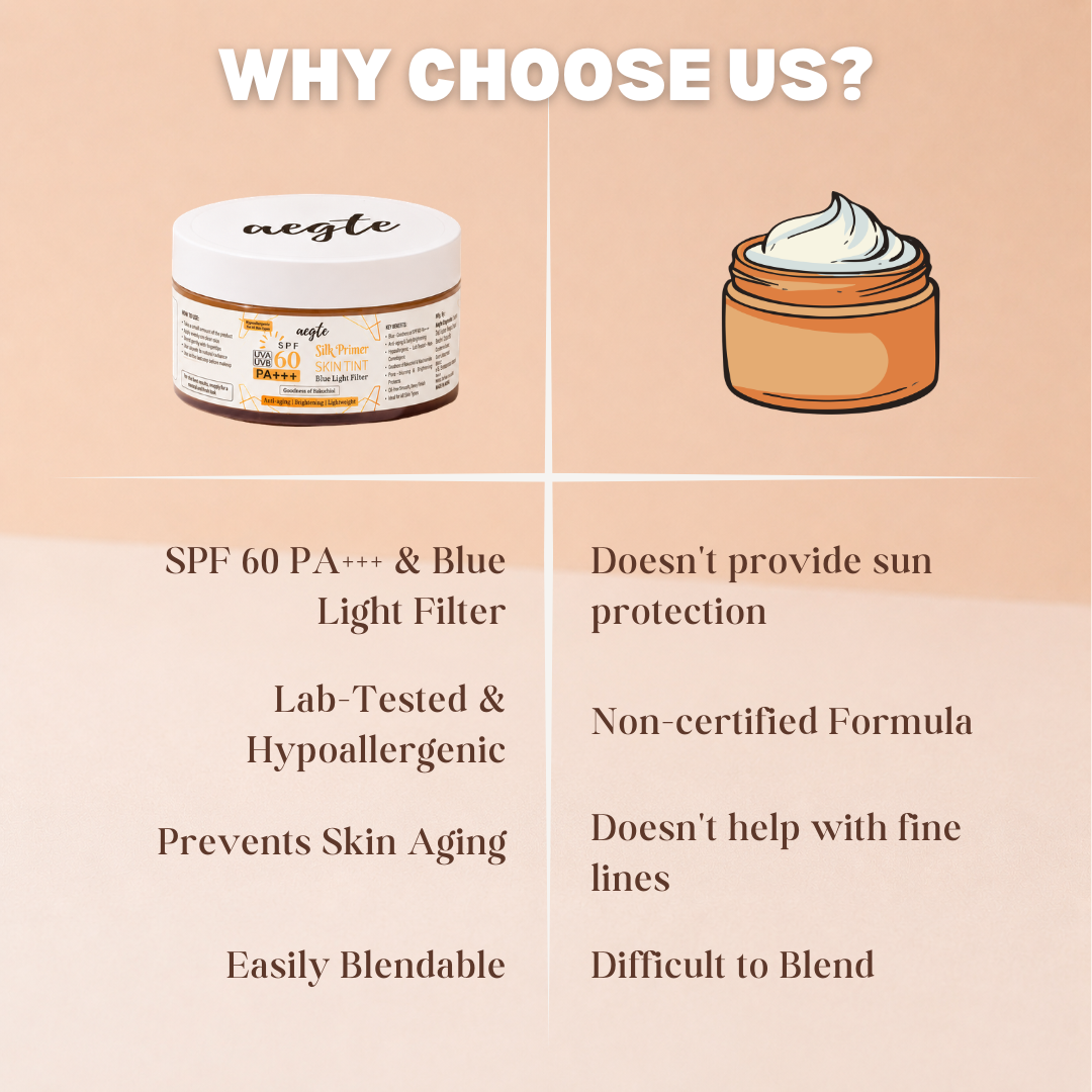Aegte Silk Primer Skin Tint with SPF 60 PA+++ — Anti-Ageing