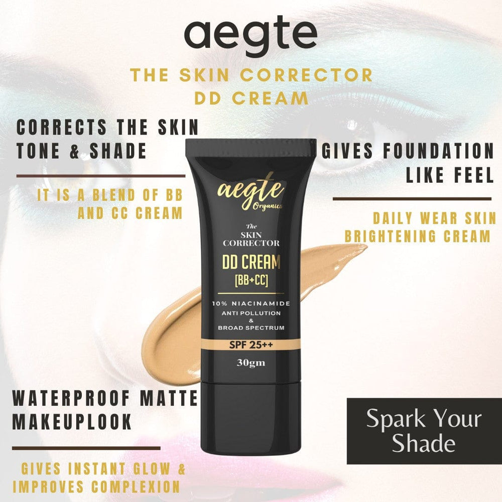 Founder's Favourites - Aegte Mattifying Pore Blur Primer + Sunscreen, Skin Corrector DD Cream & Lip and Cheek Tint