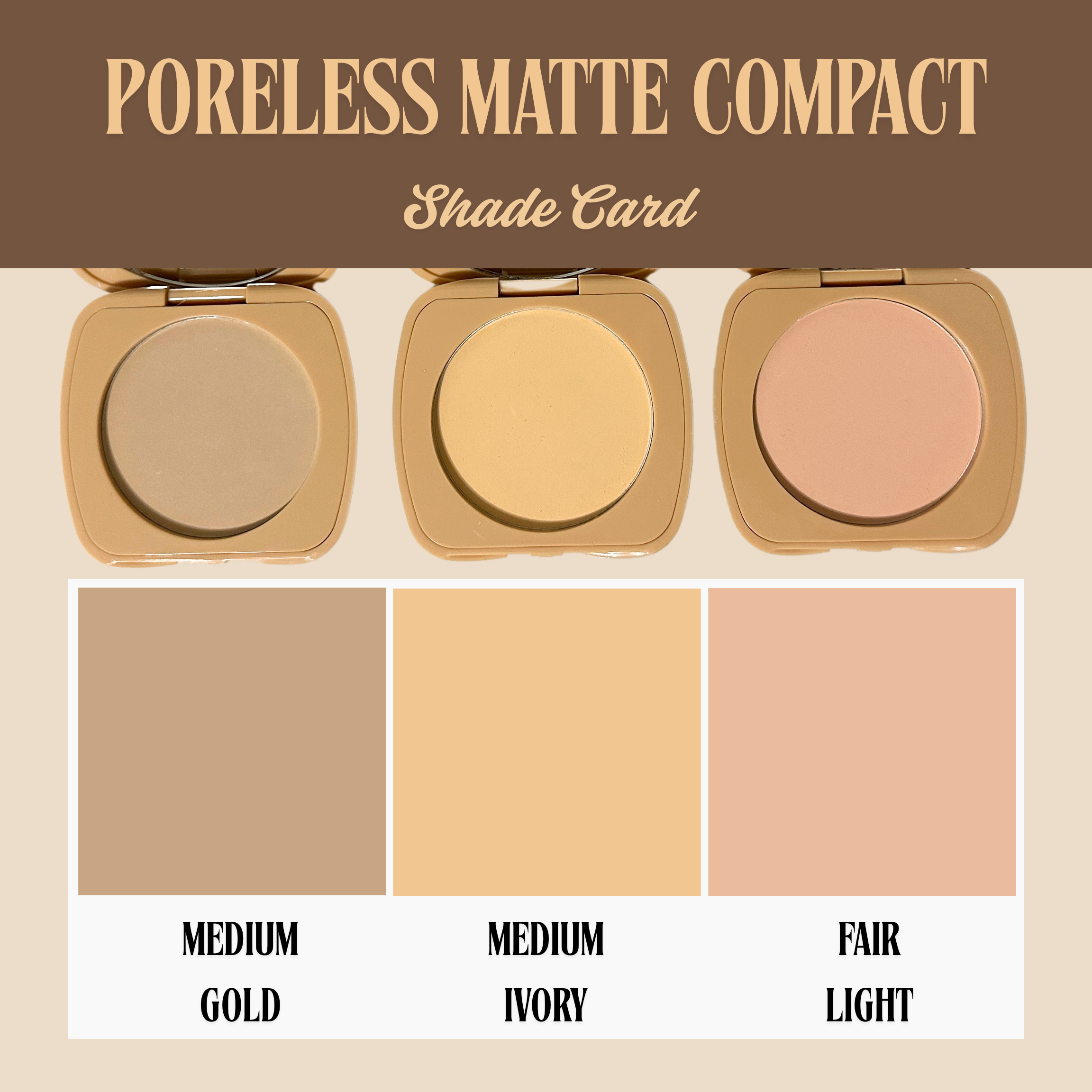 Aegte Poreless Matte Compact SPF 50++ | Oil Control & Pore Minimizer 8gm
