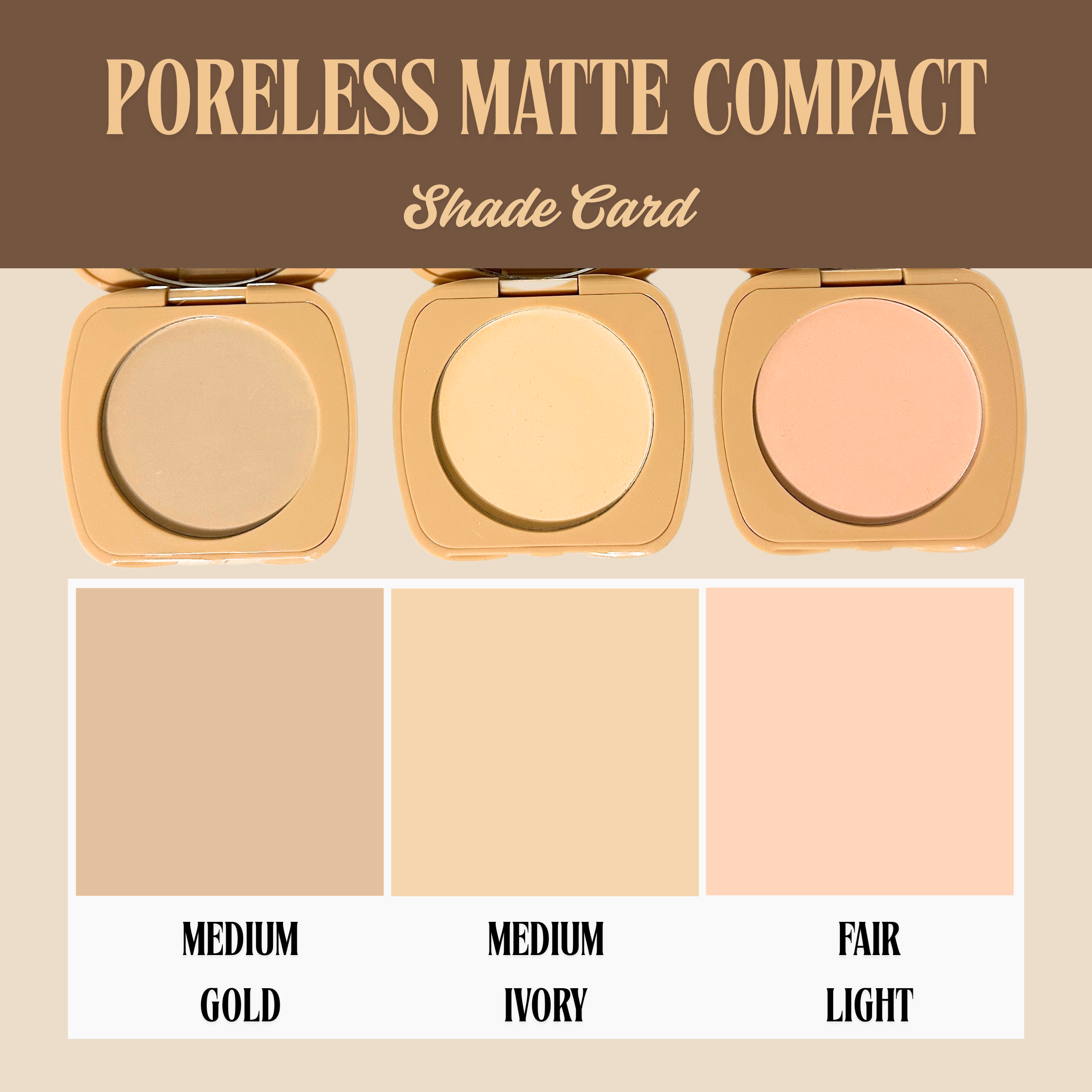 Aegte Poreless Matte Compact SPF 50++ | Oil Control & Pore Minimizer 8gm