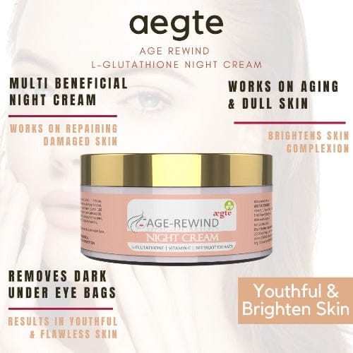 Age Rewind L-Glutathione Skin Lightening Night Cream 50gm/1.7 fl oz aegte (4436165034120)