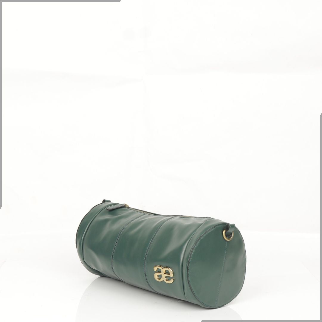 Aegte Emerald Green Duffle Chain Bag (7886716928213)