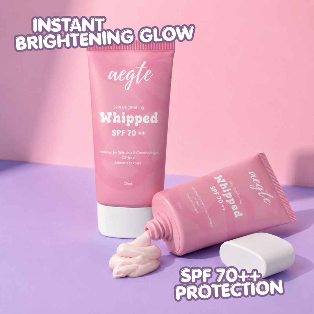 Aegte Korean Skin Brightening Whipped Mousse Sunscreen SPF 70++ 30ml
