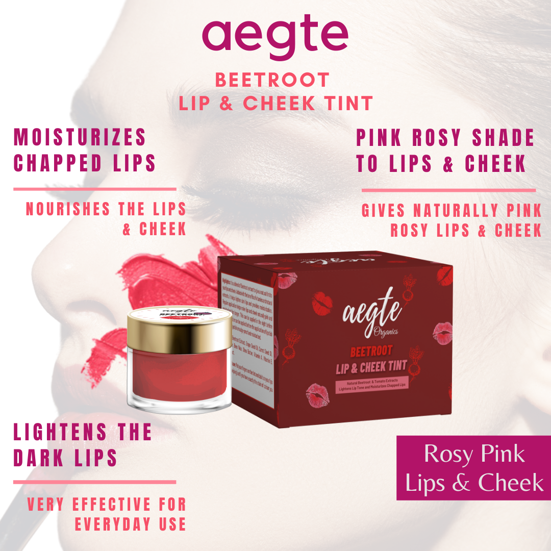 Aegte Organics Lip and Cheek Tint Balm & Eyelash Extension Hypercurl Waterproof Mascara