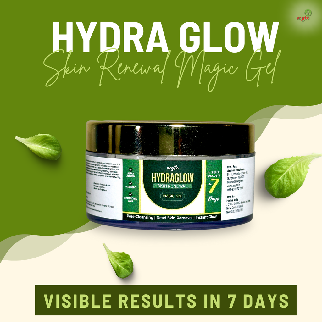 Aegte Hydra Glow Skin Renewal Magic Gel | Deep Pore Cleansing & Exfoliation | Dead Skin Removal 50gm