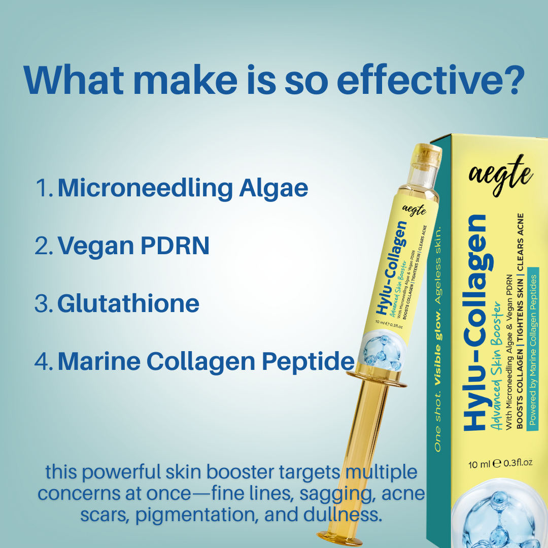 Aegte Hylu-Collagen Advanced Skin Booster With Microneedling Algae & Vegan PDRN