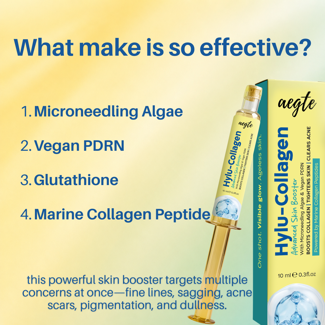 Aegte Hylu-Collagen Advanced Skin Booster With Microneedling Algae & Vegan PDRN