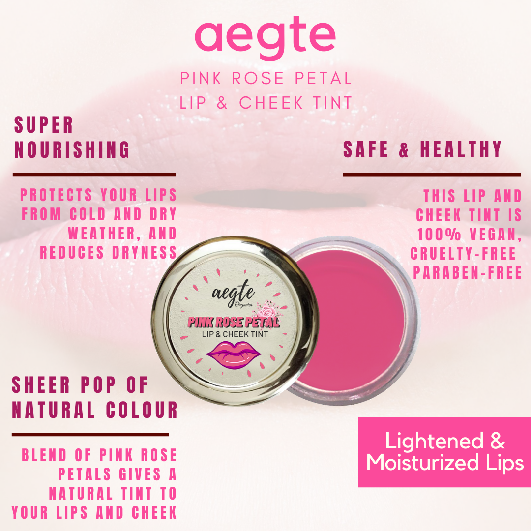 Aegte Organics Lip and Cheek Tint Balm & 3D Lumi Strobe Cream