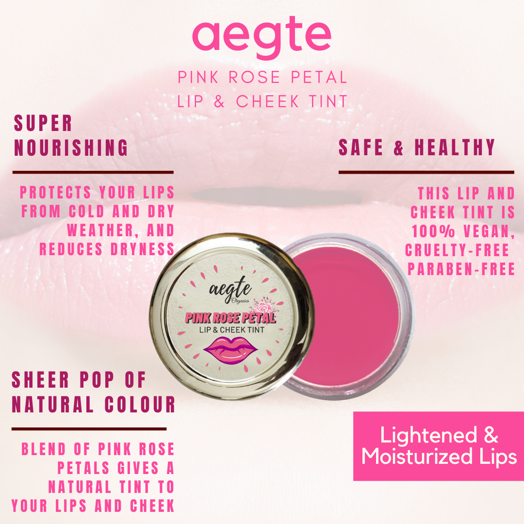 Aegte Organics Lip and Cheek Tint Balm & Eyelash Extension Hypercurl Waterproof Mascara