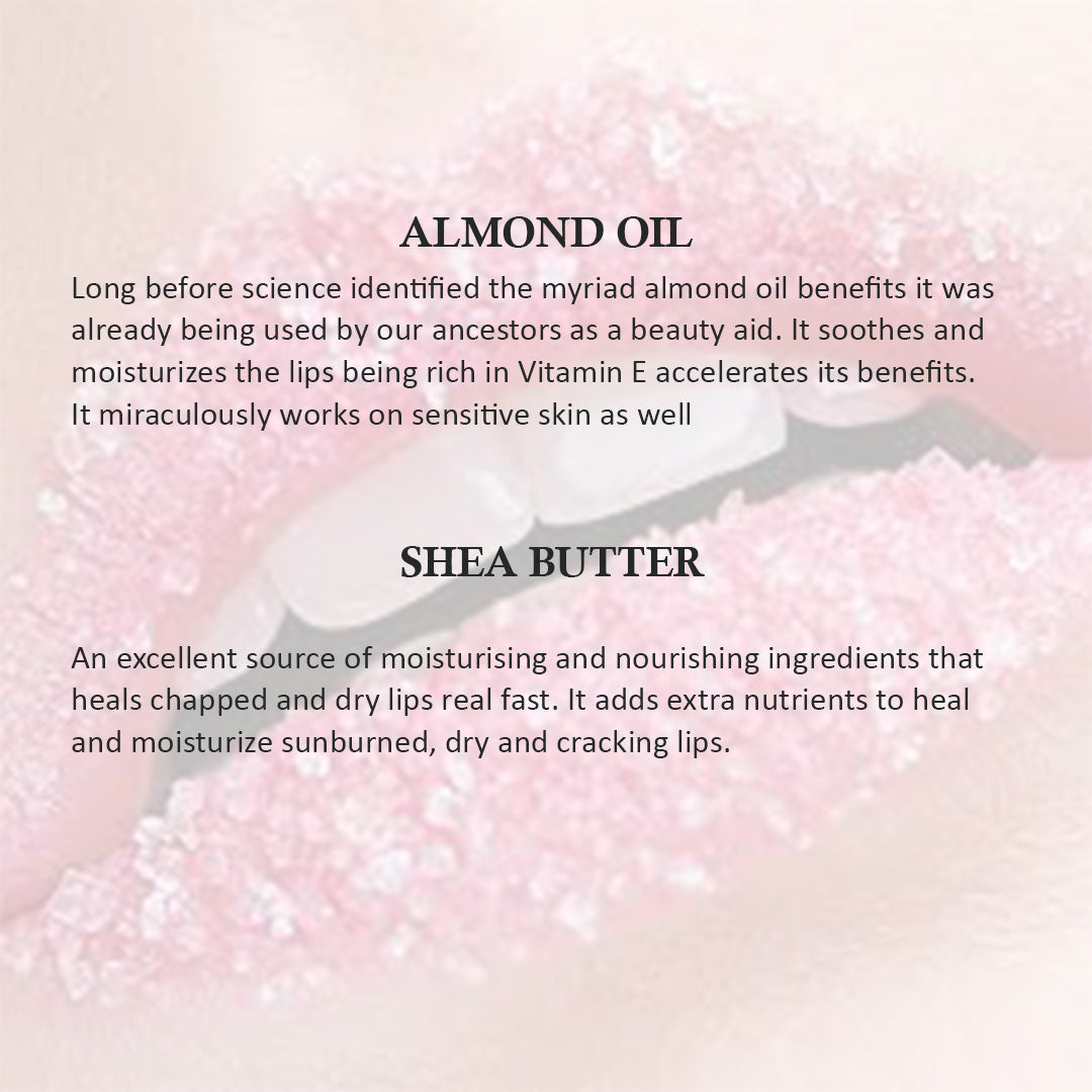 Aegte Beetroot Lip Scrub with Strawberry for Lip Lightening and Fuller Lips 20gm