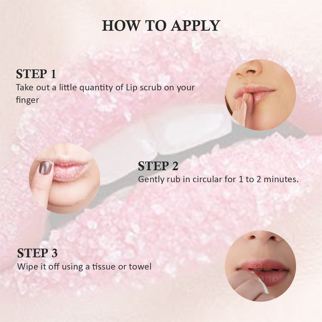 Aegte Beetroot Lip Scrub with Strawberry for Lip Lightening and Fuller Lips 20gm