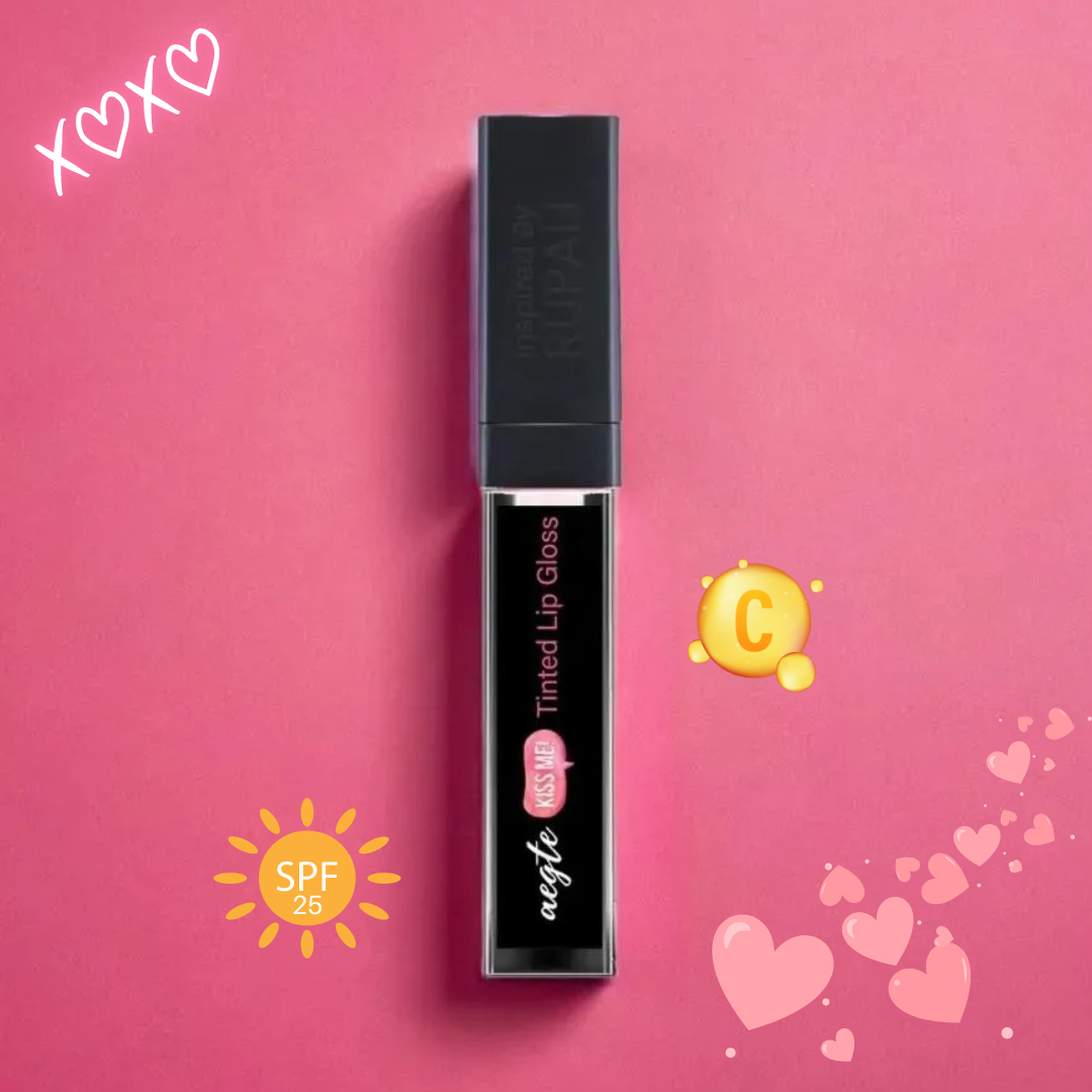 Aegte Kiss Me Magic pH Tinted Lip Gloss with SPF 25++ Lightweight, Non Sticky Hydrating Formula