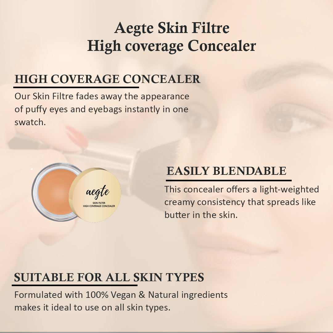 Aegte Skin Filter High Coverage Concealer & #nonsmudge HD 24hr Stay Kajal