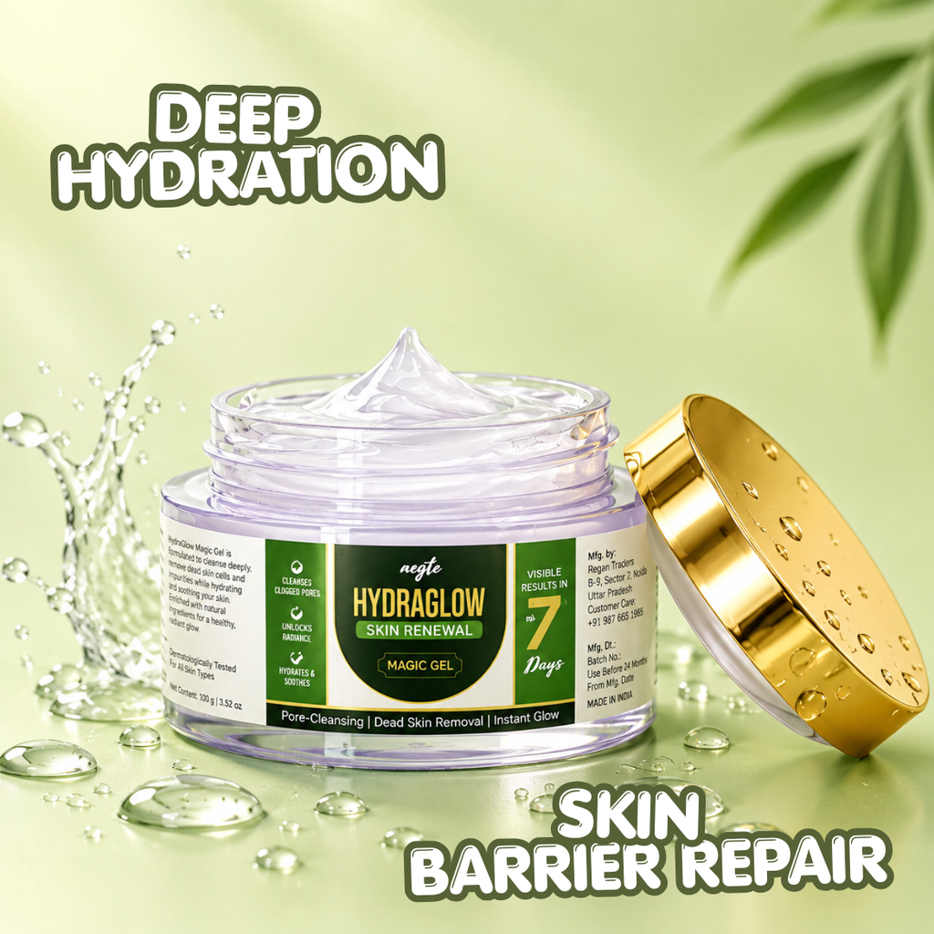 Aegte Hydra Glow Skin Renewal Magic Gel | Deep Pore Cleansing & Exfoliation | Dead Skin Removal 50gm