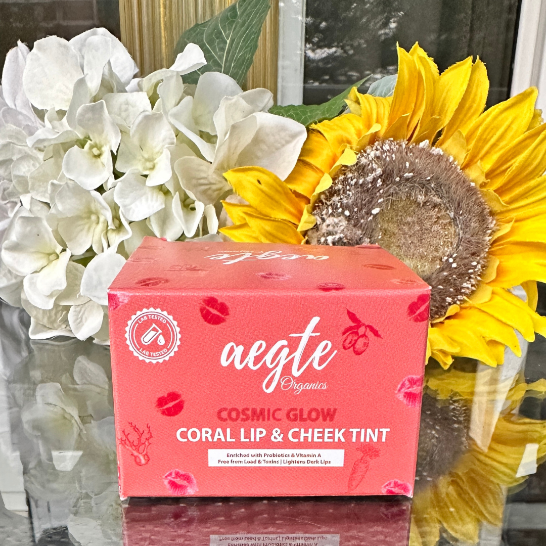 Aegte Organics Cosmic Glow Coral Lip & Cheek Tint