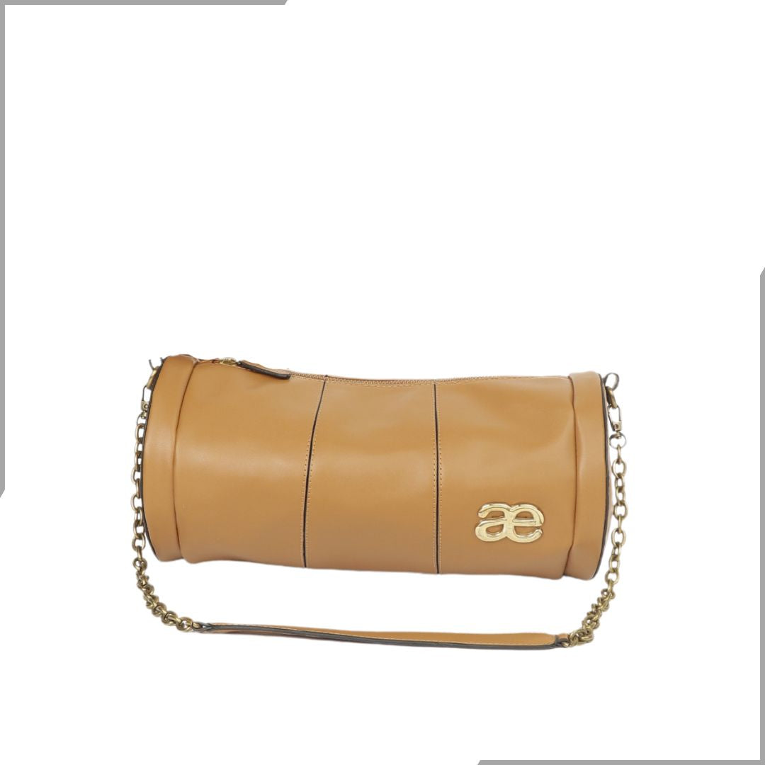 Aegte Shine Black Duffle Chain Bag (7895747657941)