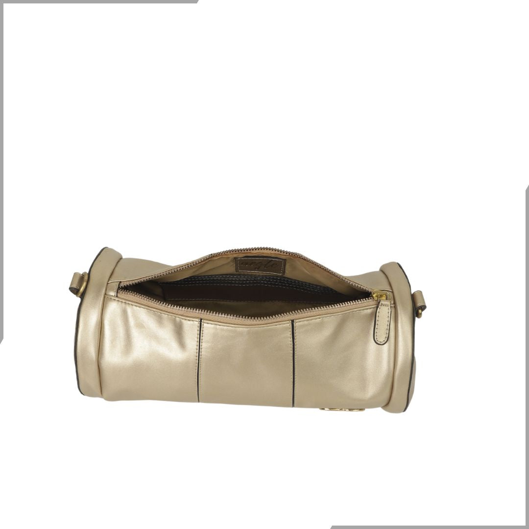 Aegte Shine Black Duffle Chain Bag (7895747657941)