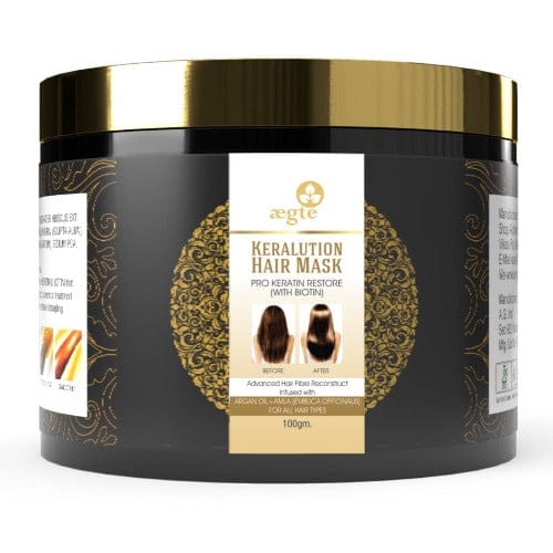 Aegte Keralution Hair Mask Infused with KERATIN & BIOTIN 100ml/3.4fl.oz aegtes (4382933024904)