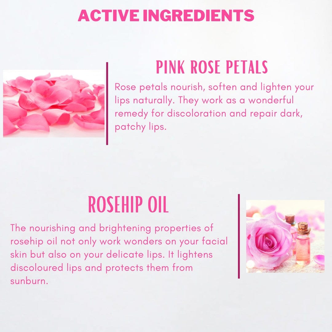 Aegte Organics Pink Rose Petal Lip & Cheek Tint Balm (Baby Pink) 15 Gm Aegte (6636215074980)