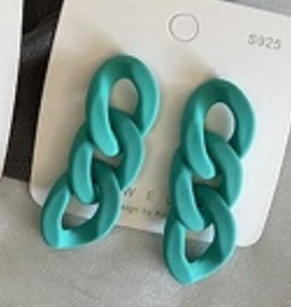 Aegte Zig Zag Chain Earrings