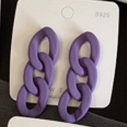 Aegte Zig Zag Chain Earrings