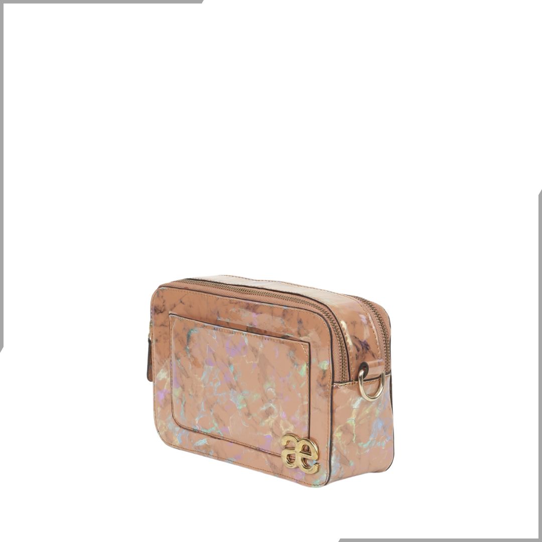 Aegte White Marble Solid Box Crossbody Shoulder Bag with Detachable Broad Belt (7880099135701)
