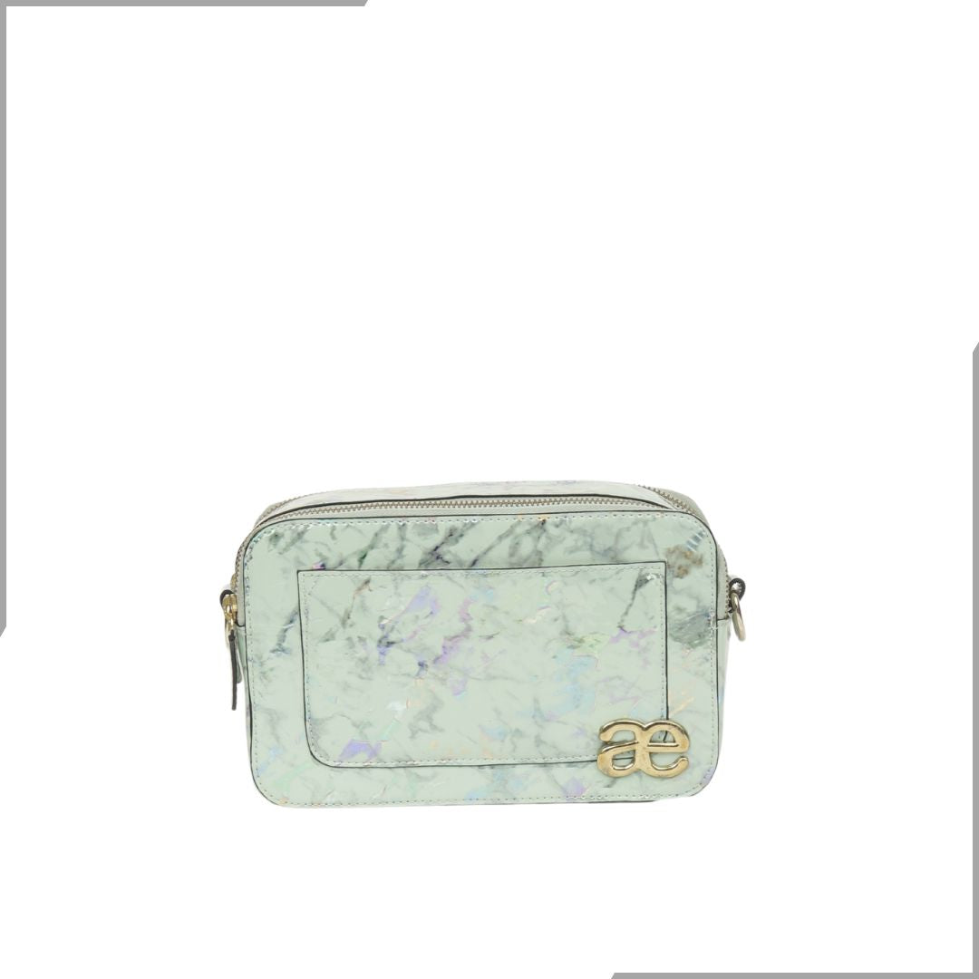 Aegte White Marble Solid Box Crossbody Shoulder Bag with Detachable Broad Belt (7880099135701)