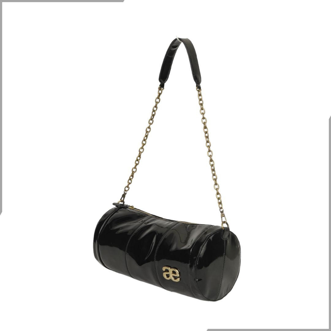 Aegte Silk White Duffle Chain Bag (7911843496149)