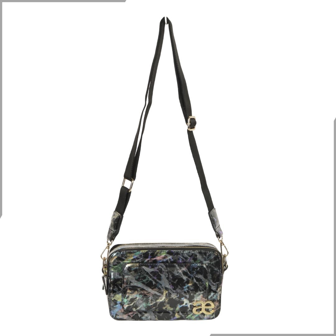 Aegte White Marble Solid Box Crossbody Shoulder Bag with Detachable Broad Belt (7880099135701)