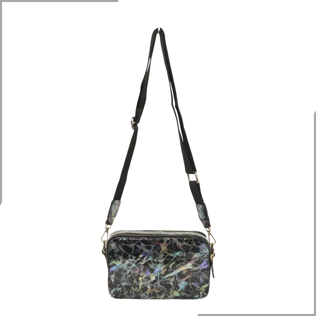 Aegte Almond Rust Marble Solid Box Crossbody Shoulder Bag with Detachable Broad Belt (7880086159573)