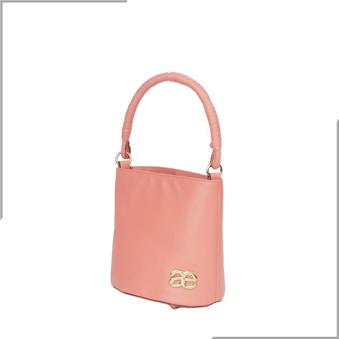 Aegte Snow White Bucket Handbag with handwoven Cuff Hold & Long Sling Carry Belt (7854060241109)