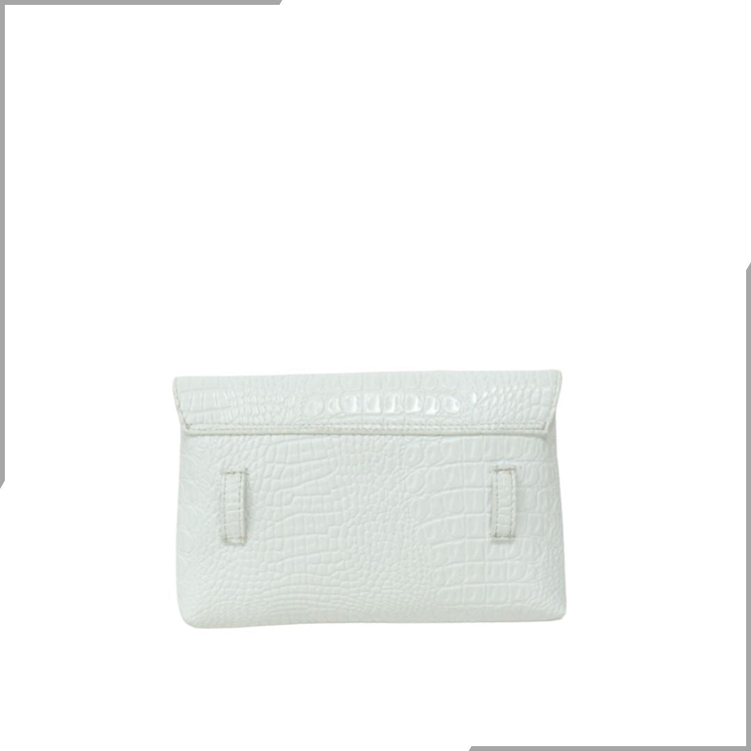 Aegte Croco White Waist Belt Bag (7895832658133)