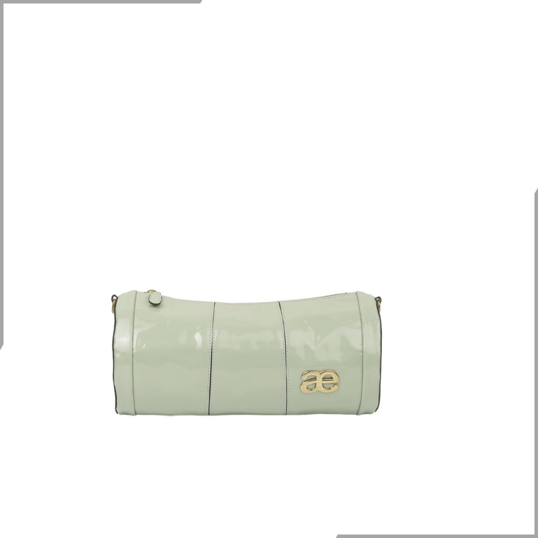 Aegte Silk White Duffle Chain Bag (7911843496149)