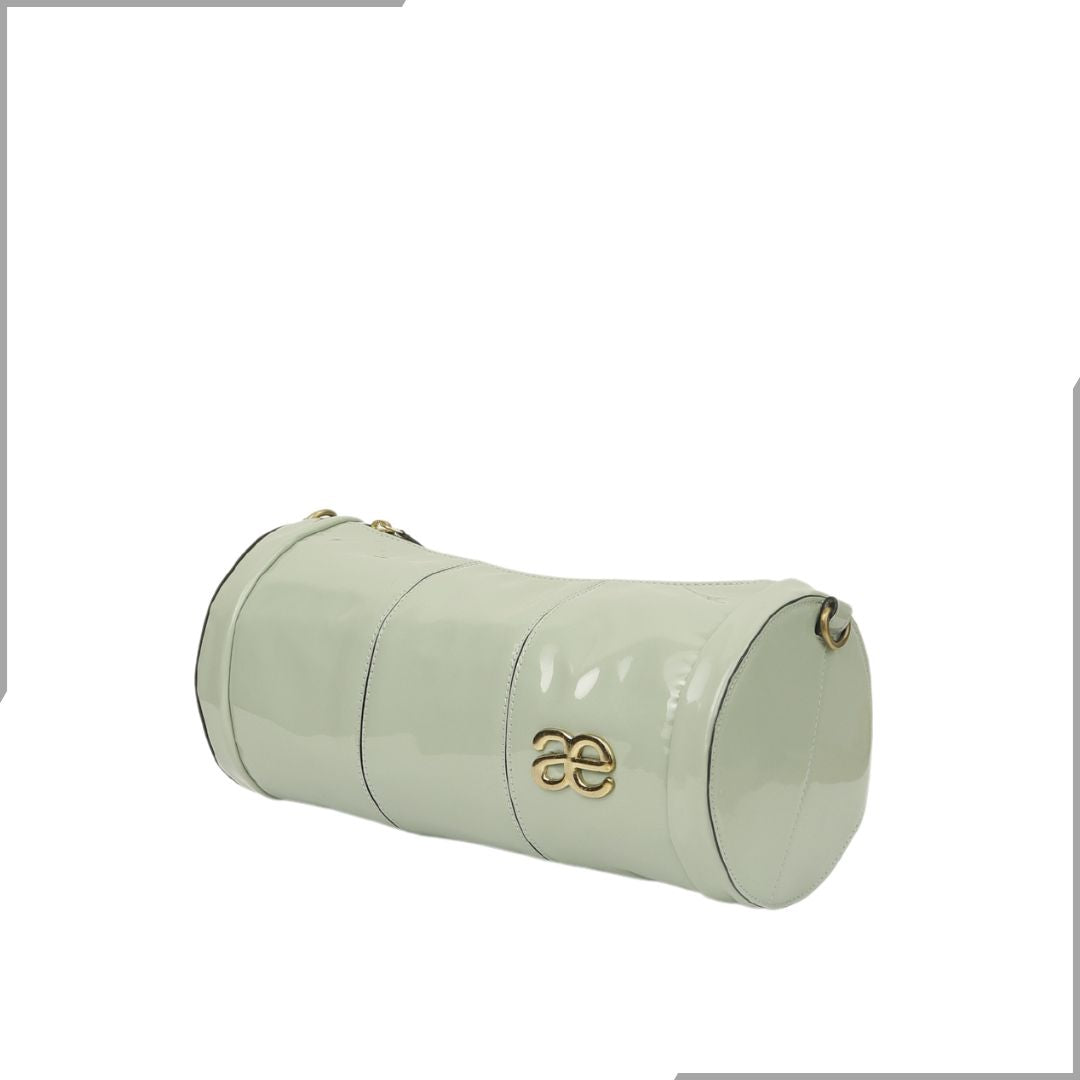 Aegte Silk White Duffle Chain Bag (7911843496149)