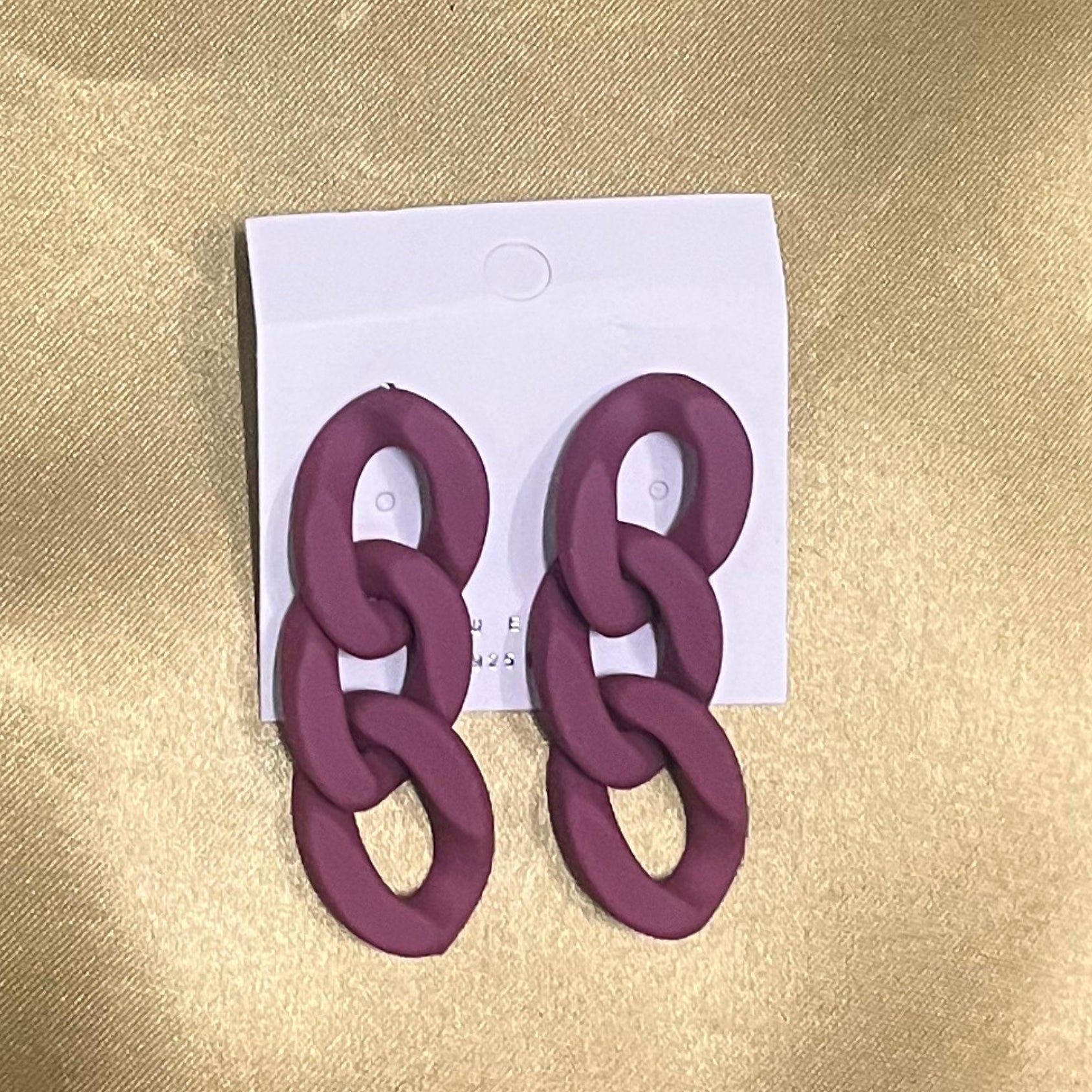 Aegte Zig Zag Chain Earrings