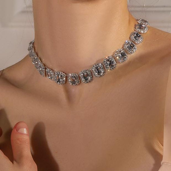 Cheap fake diamond shop necklace