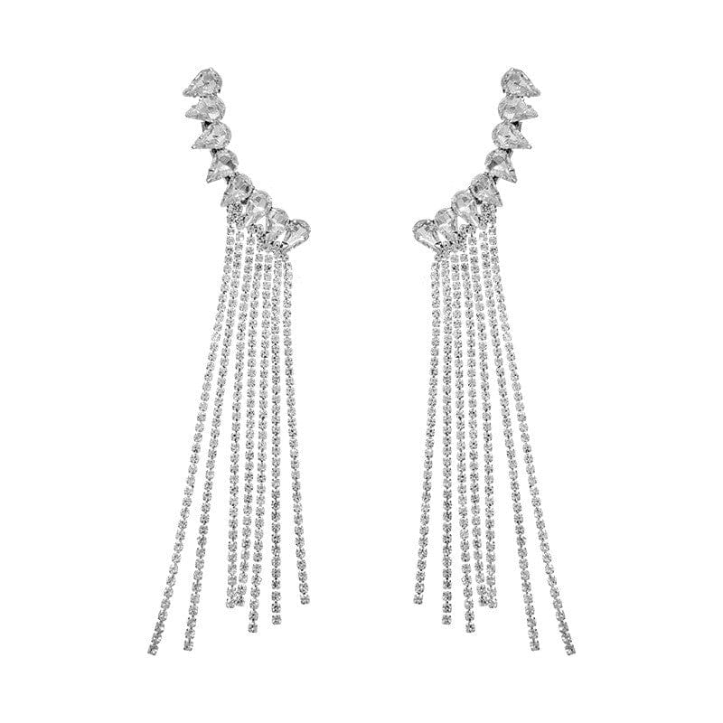 Aegte Statement Tail Drop Earrings (7878809616597)
