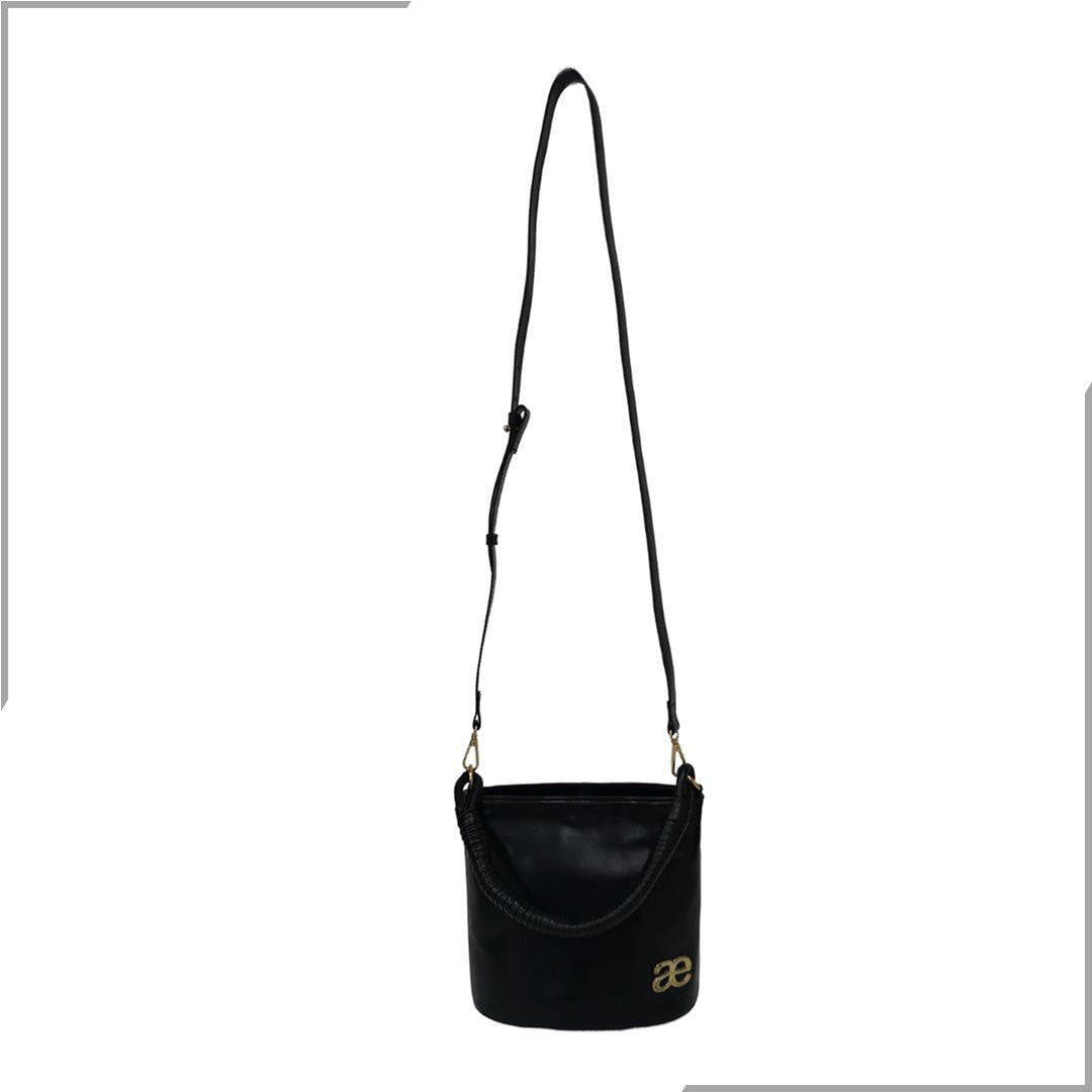 Aegte Croco Maroon Bucket Handbag with handwoven Cuff Hold & Long Sling Carry Belt (7870746329301)