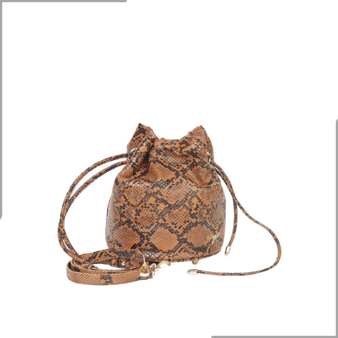 Aegte Feathery White Potli Round Bag with Golden Convertible Chain Strap & Long Sling Carry Belt (7794664866005)