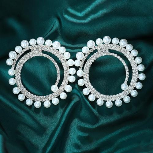 Aegte South Sea Pearl Statement Earrings | Round Coiled Twisted (7783595213013)