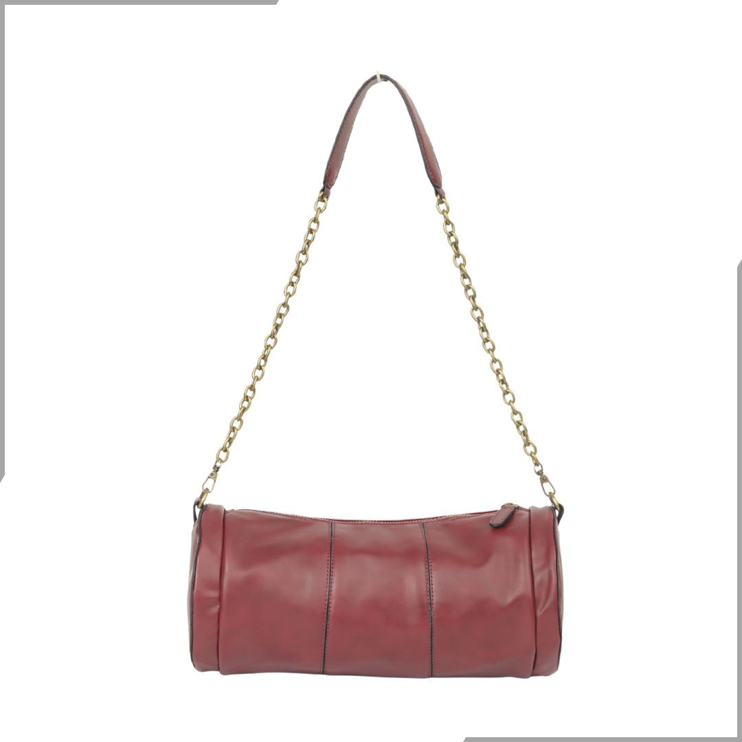 Aegte Shine Black Duffle Chain Bag (7895747657941)