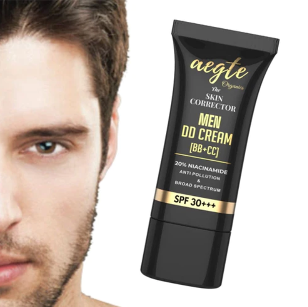 Aegte Men Skin Corrector DD Cream (BB+CC) Broad Spectrum SPF 30++ (Natural) 30gm (7567361966293)